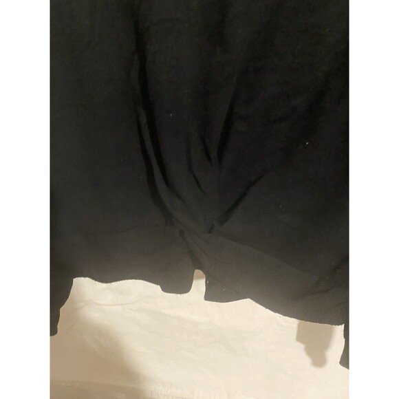 Danskin Long Sleeve Black T Shirt Size Medium With Tie Twist Front - Picture 2 of 5